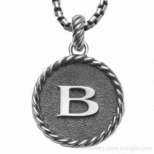 Letters Pendant Jewelry, Different Style and Material Can be Made for Clients, 925 Sterling Silver
